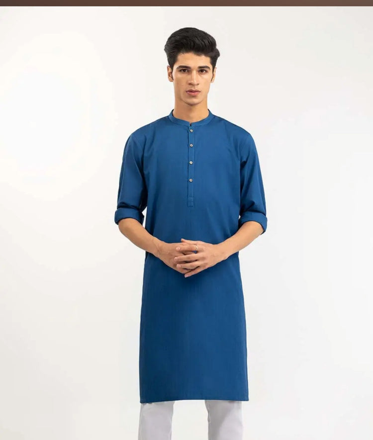 Electric blue kurta