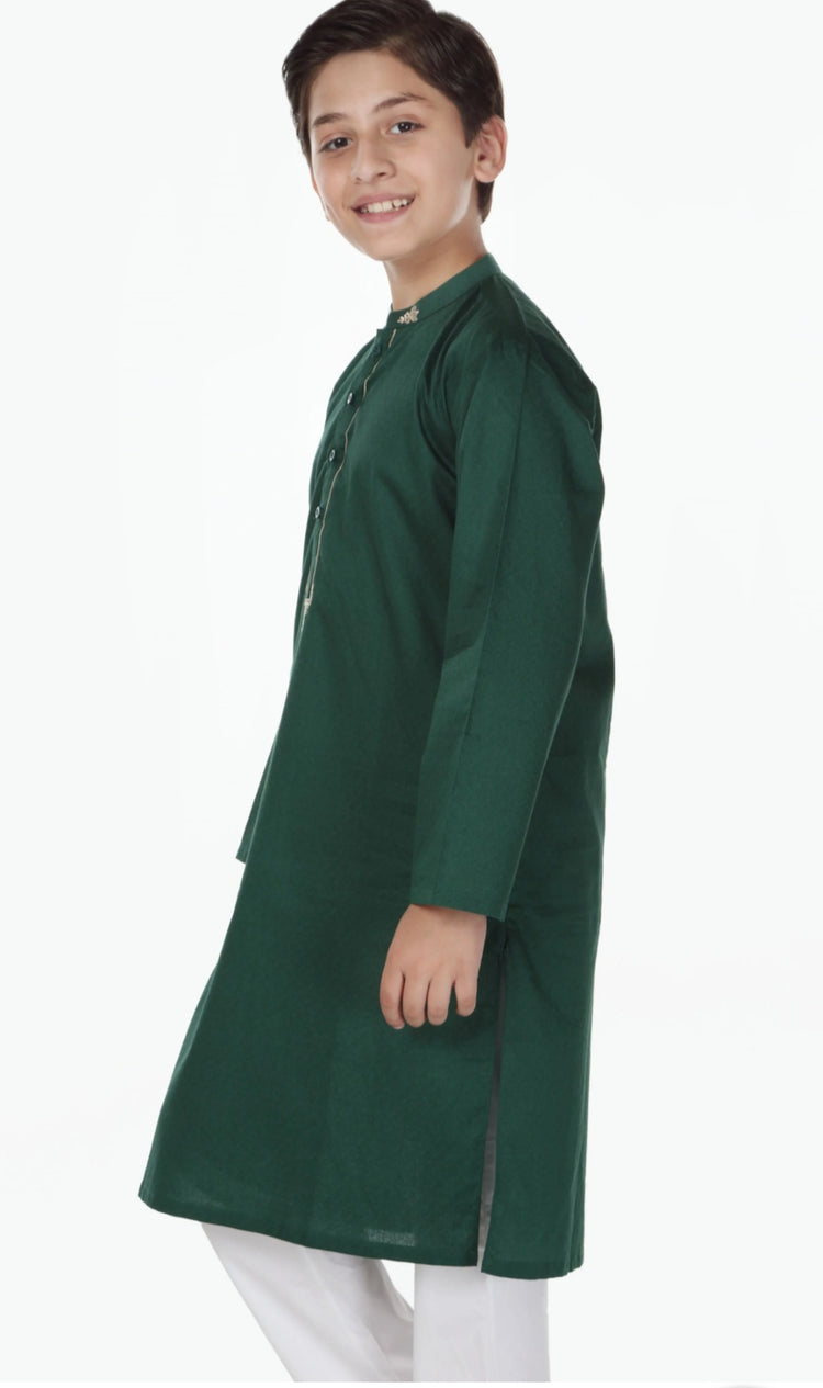 Boys green kurta