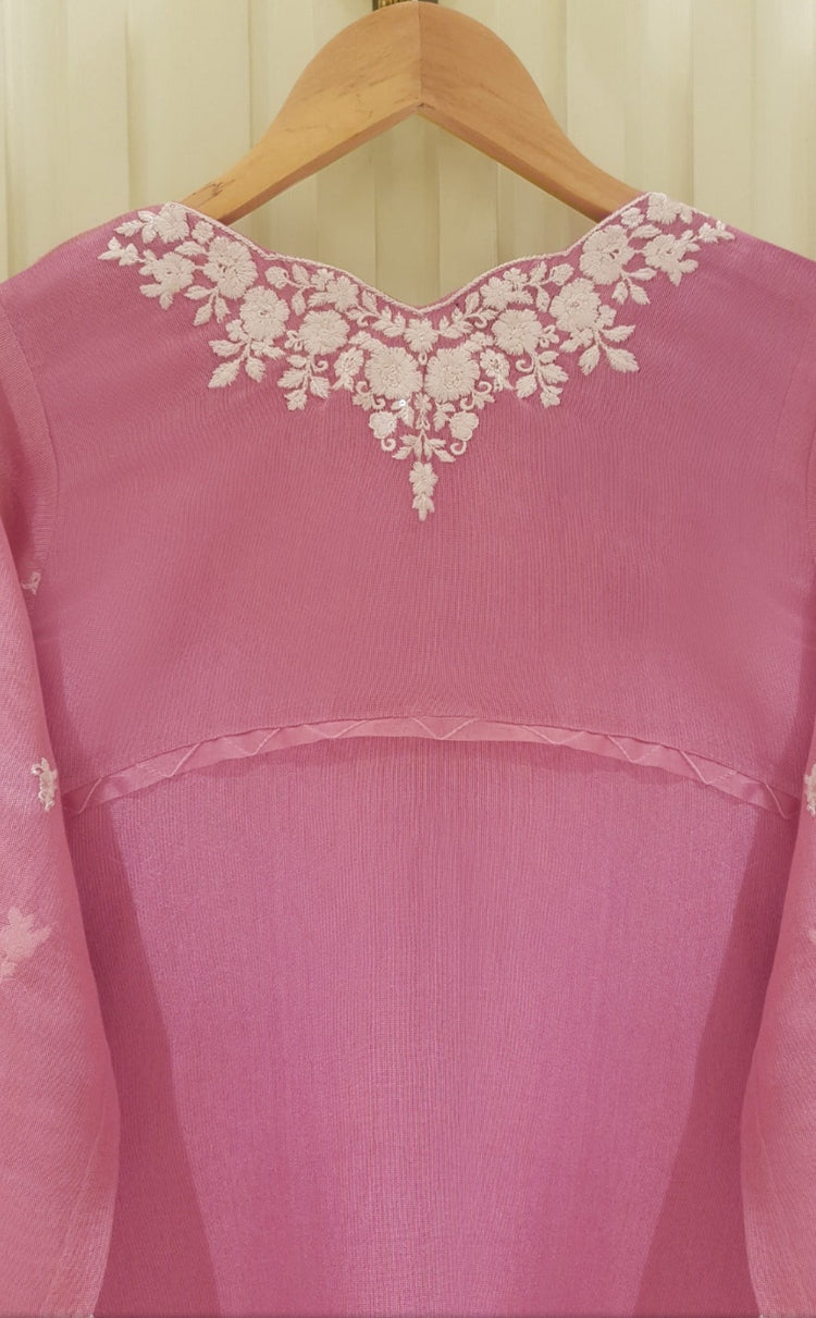 Baby pink khaddinet 3pc