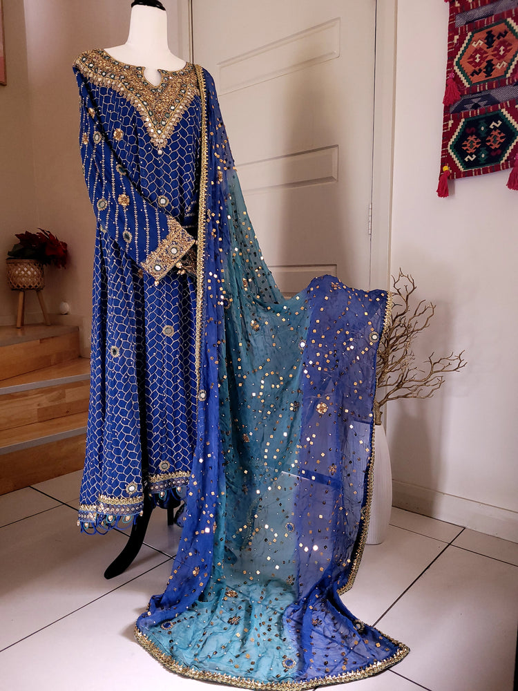 Royal blue & Aqua formal 3pc