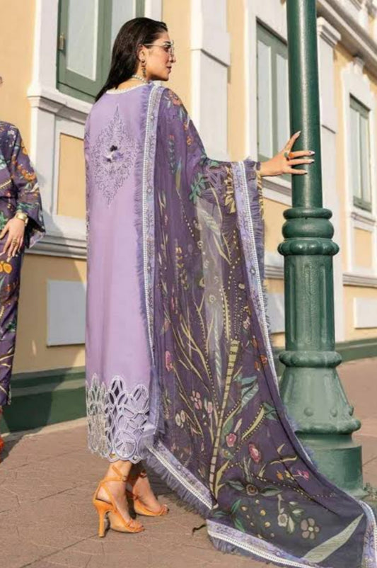 Lillac luxury lawn 3pc