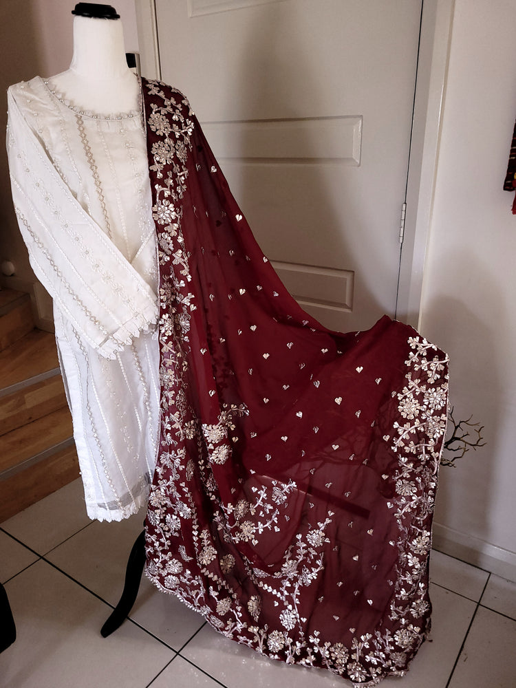 Chiffon Gotawork duppata