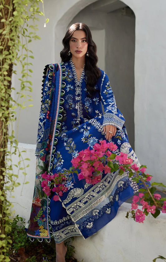 Royal blue luxury cotton 3pc