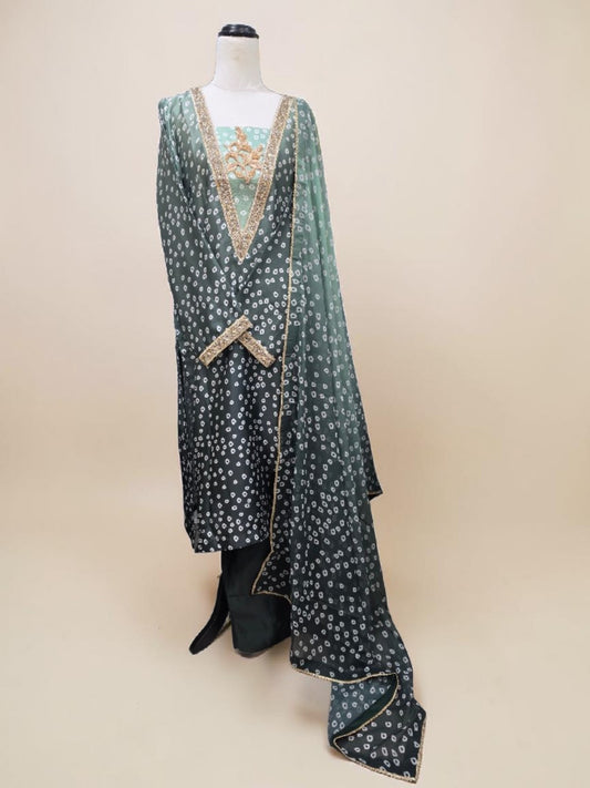 Chunri Silk Dress