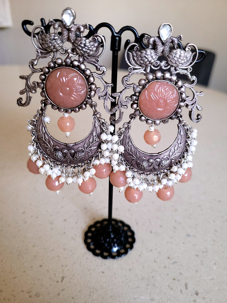 Antique Oxydise Long Earrings