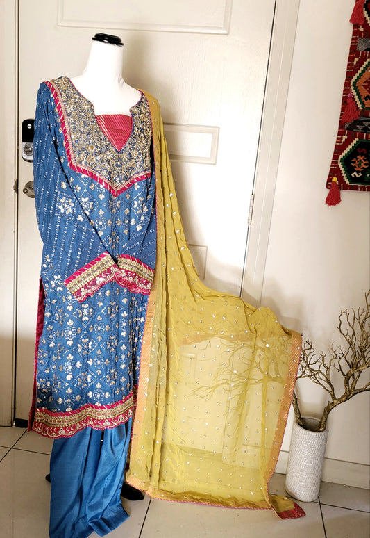 Magestic blue formal 3pc