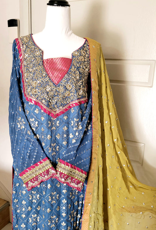 Magestic blue formal 3pc