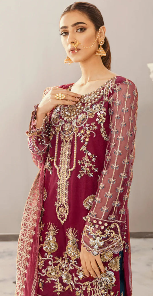 Maroon heavy formal 3pc