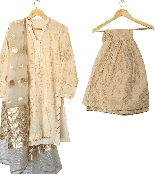 Chaand Bali Gharara 3 Piece Dress