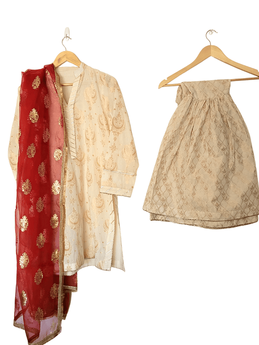 Chaand Bali Gharara 3 Piece Dress