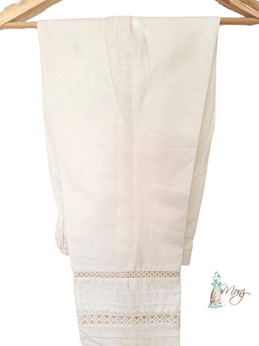 Cotton Cambric Lace Trouser