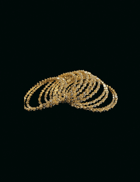 Dimond Cut Bangle Set
