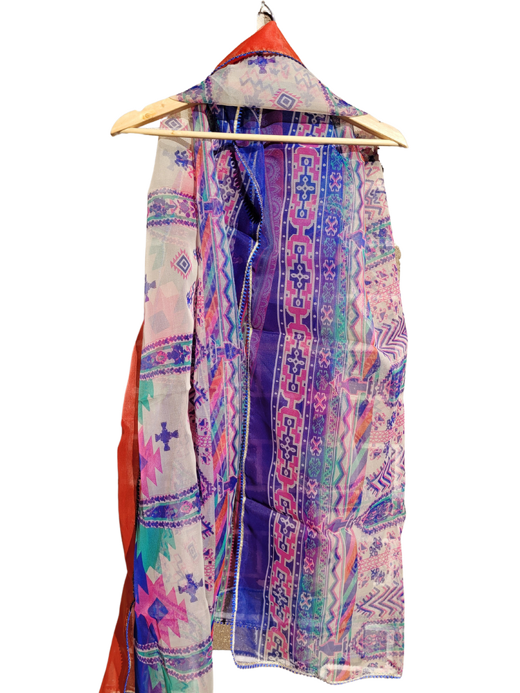 Printed Organza Dupatta