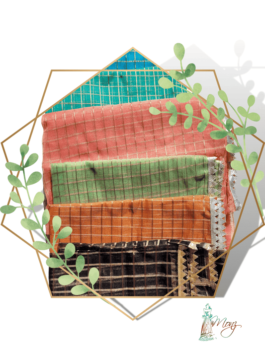 Fancy Check Organza Dupattas