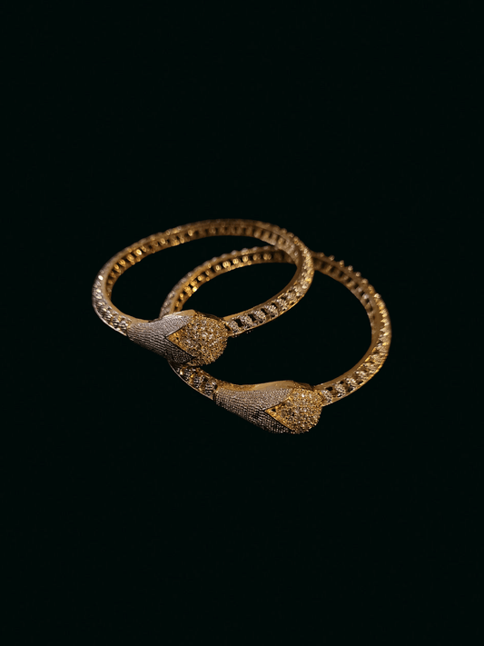Gold & Silver AD Bangles