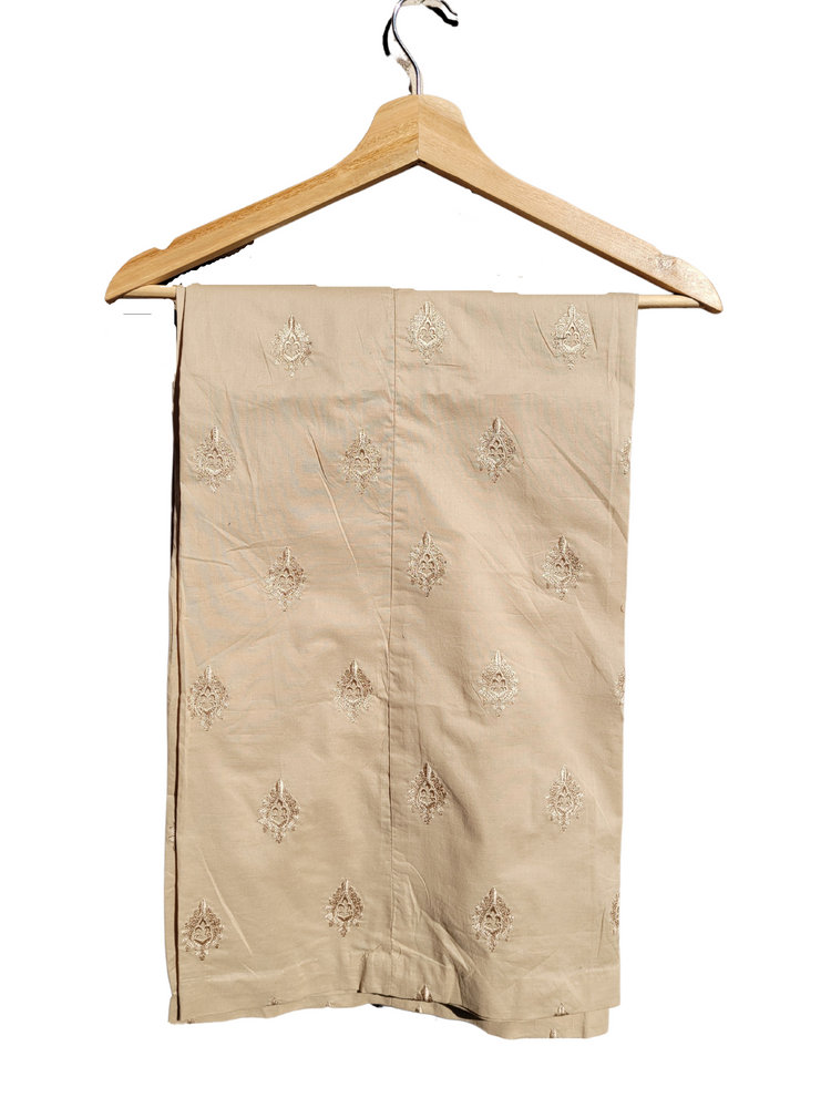 Sapphire Embroidered Cotton Bell Bottom