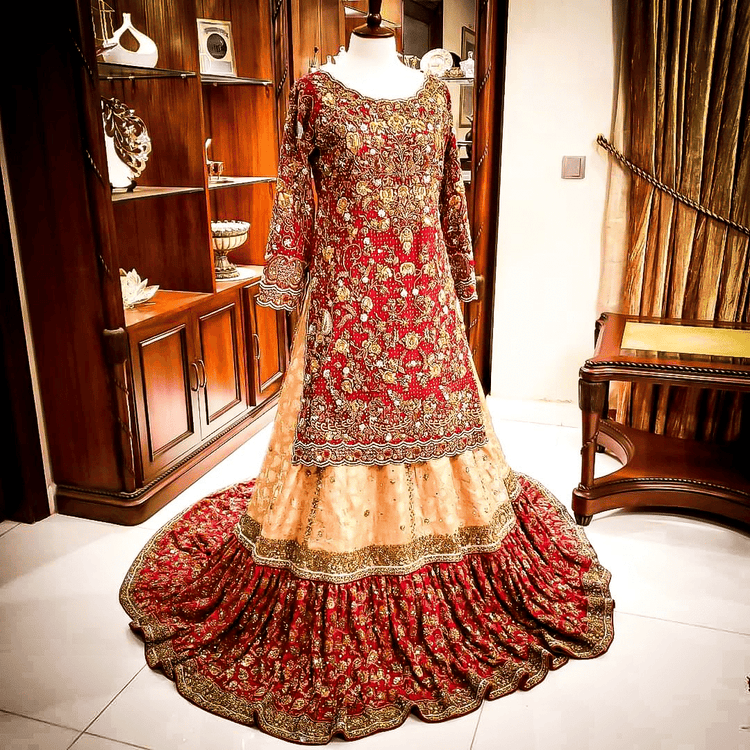 Heavy Farshi Sharara Bridal Wear