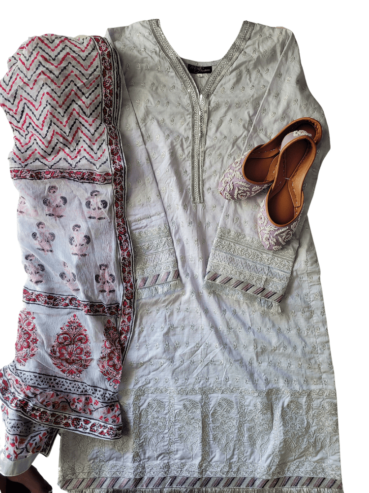 Khaadi Embroidered 2 Piece Suit (Lilac)