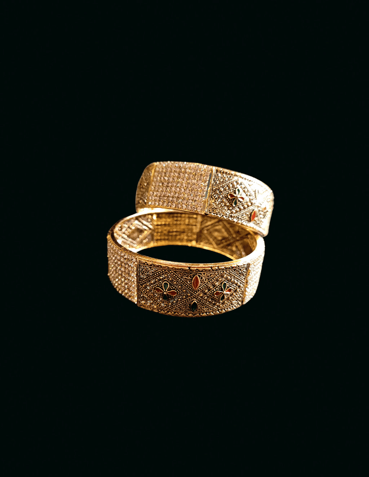 Meenakari Bangles (Golden)