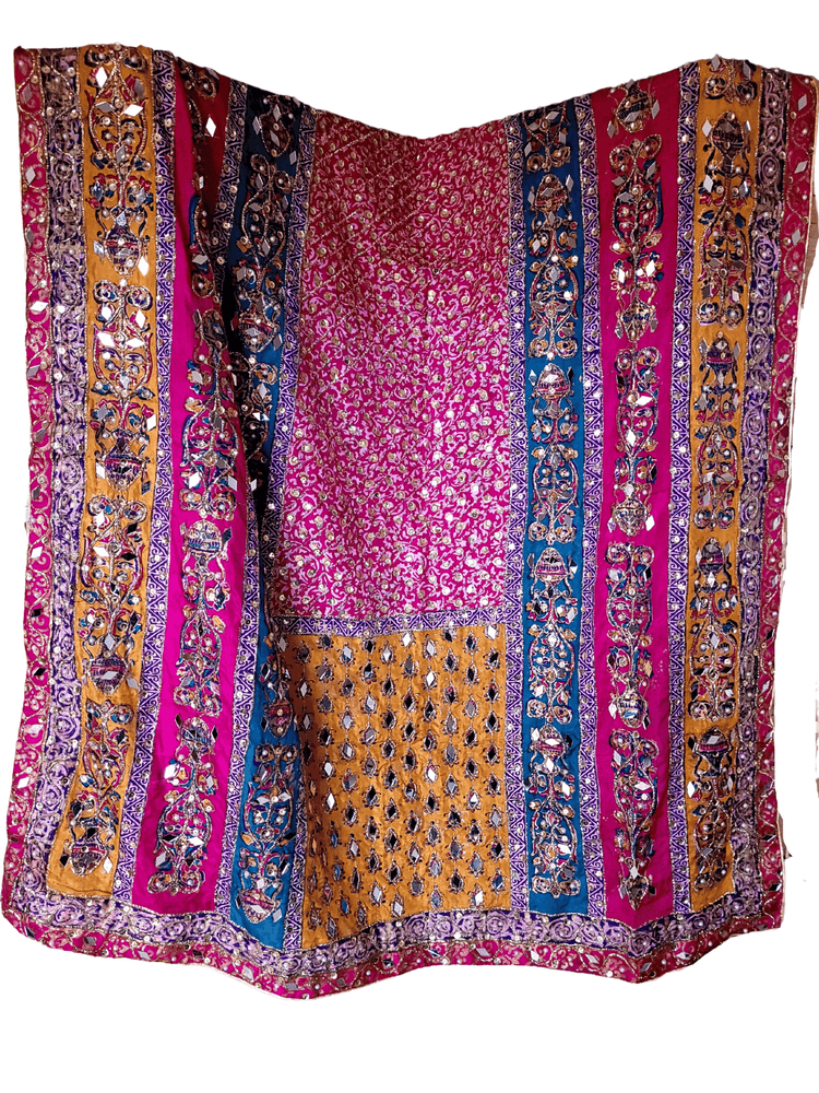 Pure Silk Blockprint Multi-Coloured Duppata