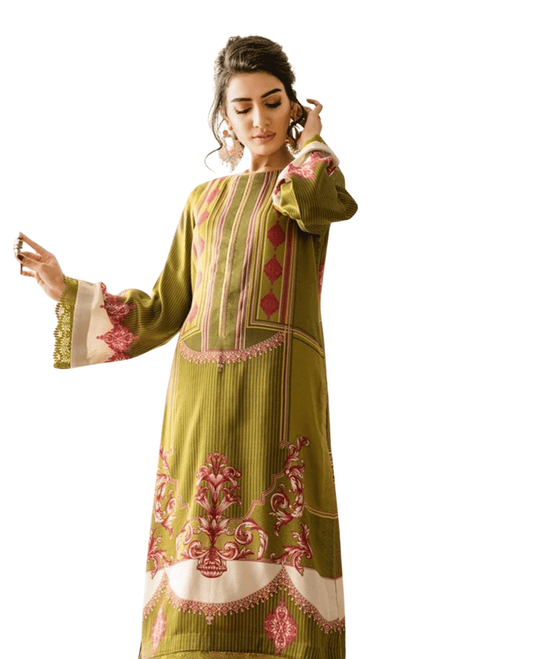 Rang Rasiya Dhaani Pink Twill Linen Kurti