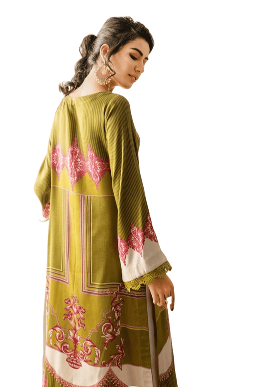 Rang Rasiya Dhaani Pink Twill Linen Kurti
