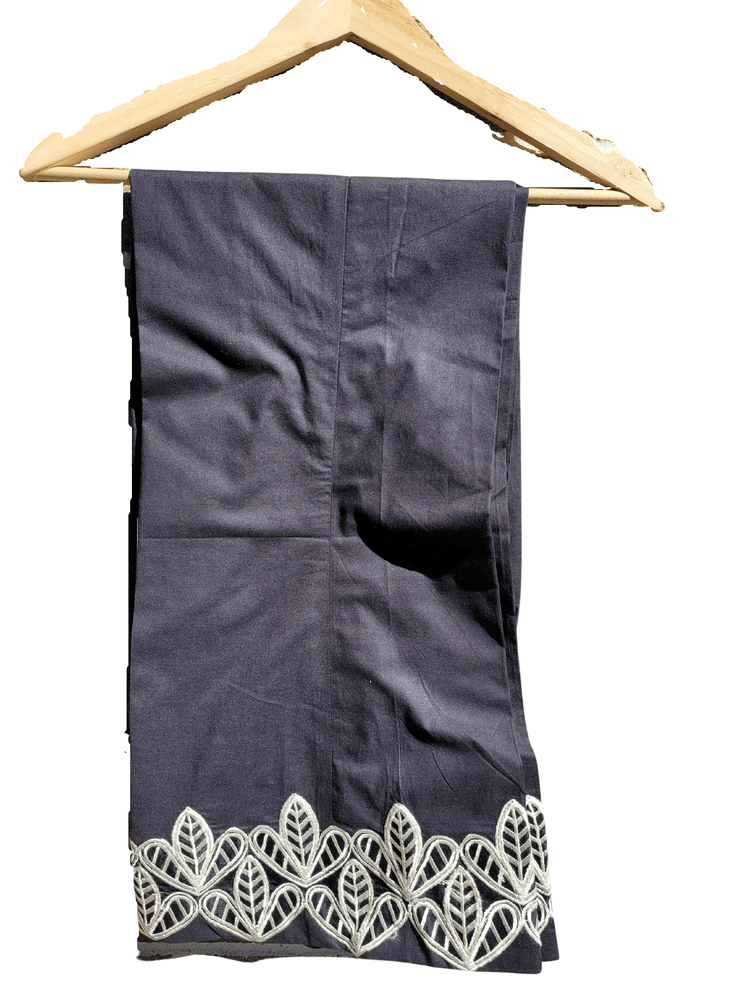 Sapphire embroidered cotton bell bottom