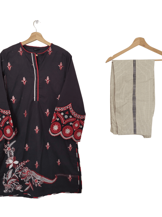 Sapphire luxury embroidered cotton shirt