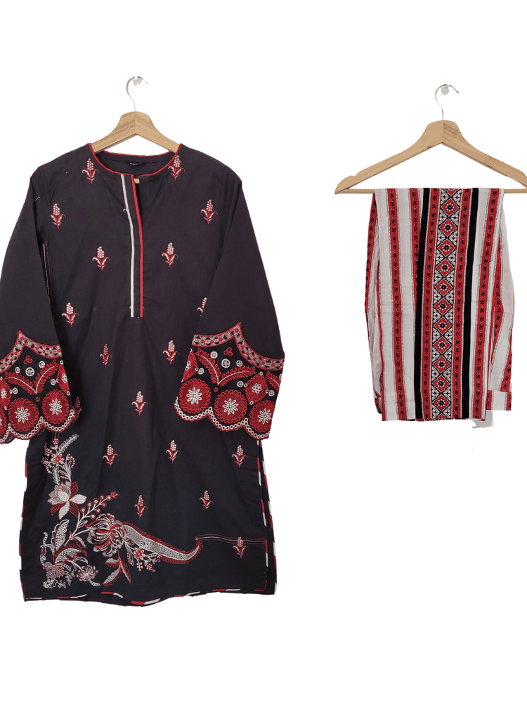 Sapphire luxury embroidered cotton shirt