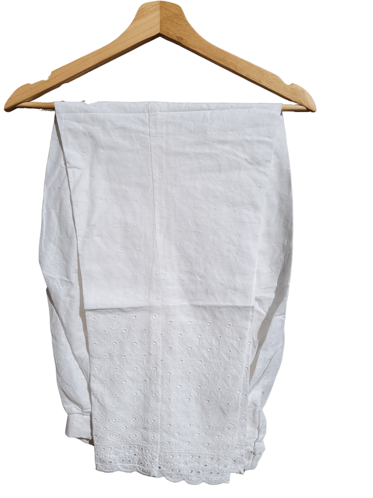 White chicken trouser