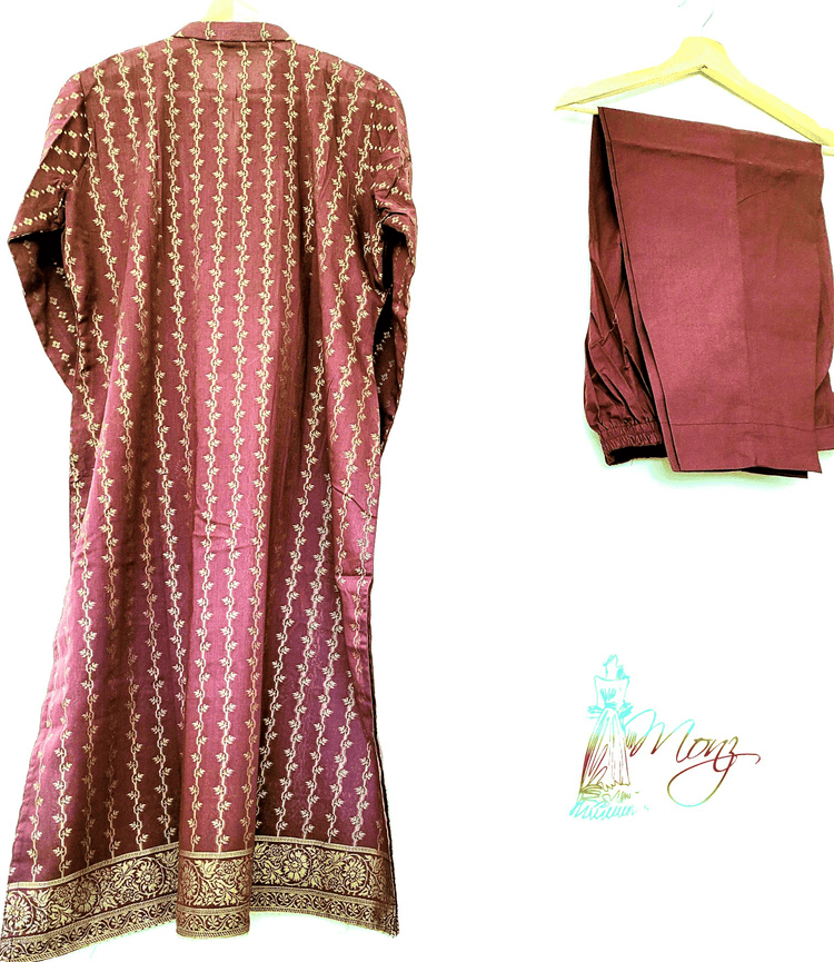 Zeen Luxury Jacquard Lawn 3 Piece Suit