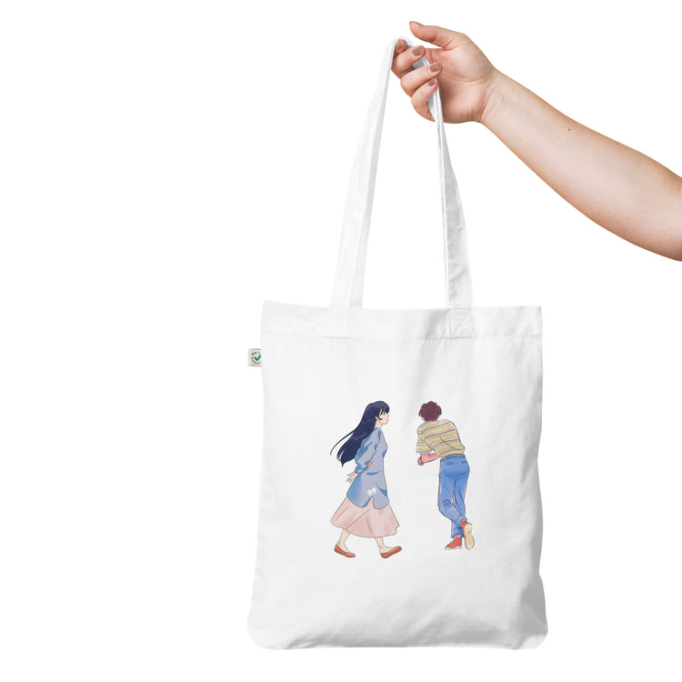 Girl Looking Out For A Guy Anime Tote Bag