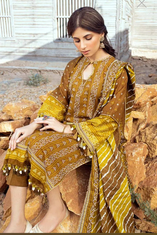 Mustard brown summer 3pc