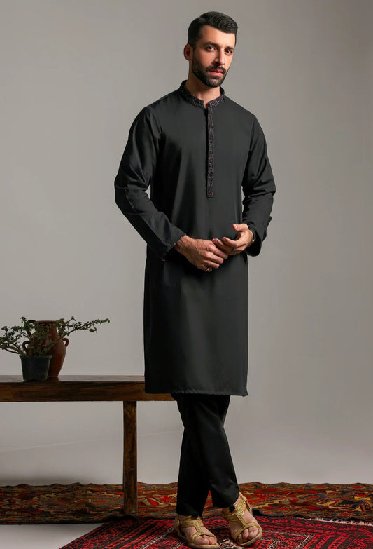 Charcole Black Kurta & Pajama