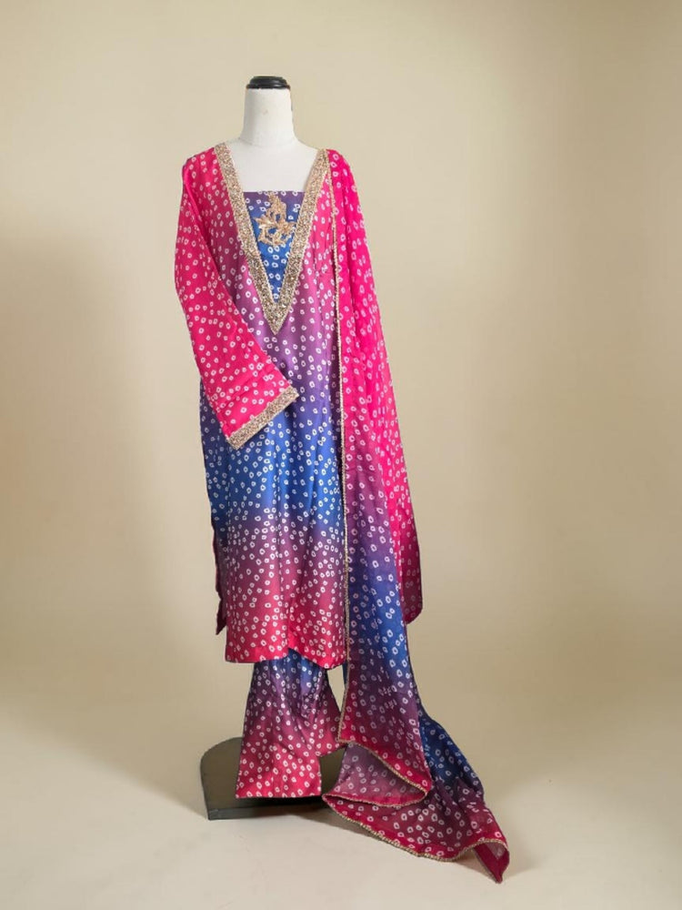 Chunri Silk Dress
