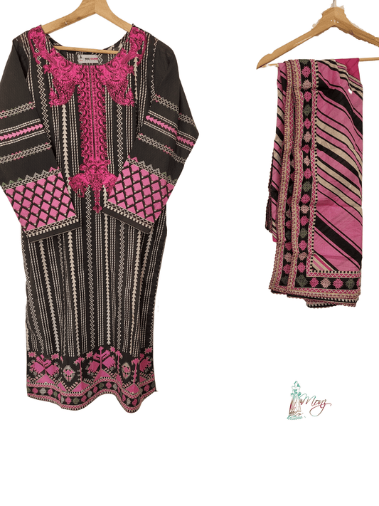 Khaadi Embroidered Lawn 2 Piece Suit