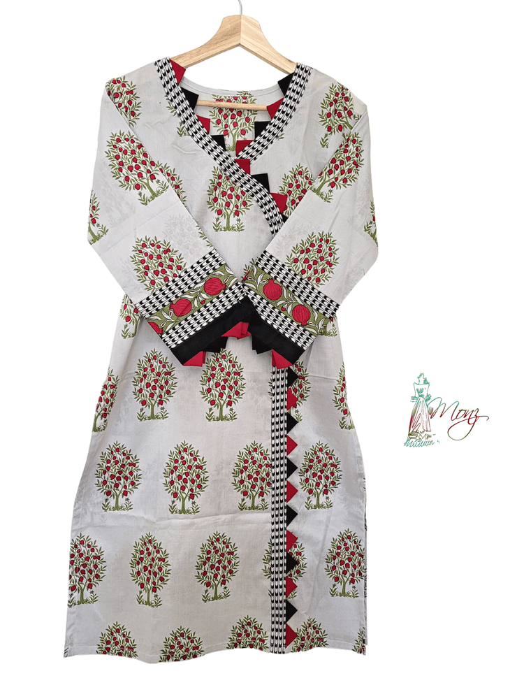 Angrakha style in sales lawn