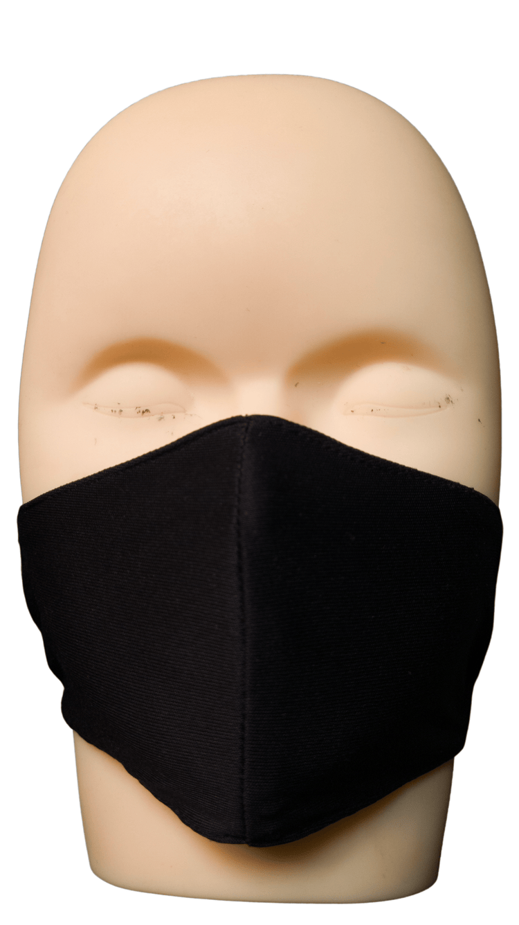 Trendy Reusable Fabric Face Mask (Plain Black)